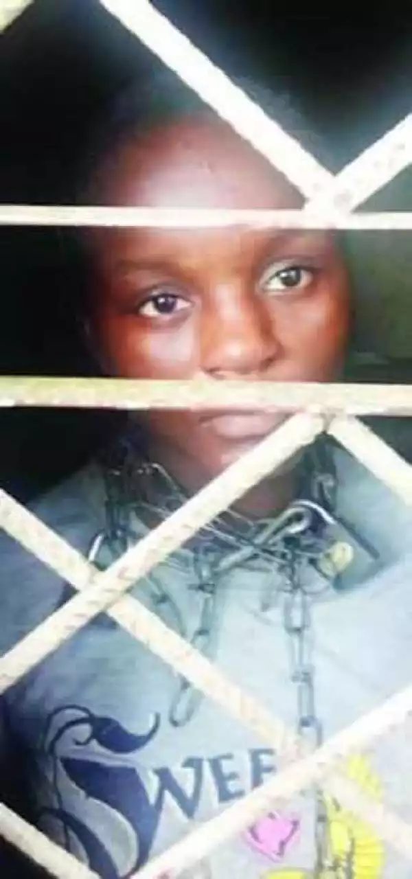 Shock as Parents Chain Their Teenage Daughter by the Neck and Legs for 1 Month in Lagos